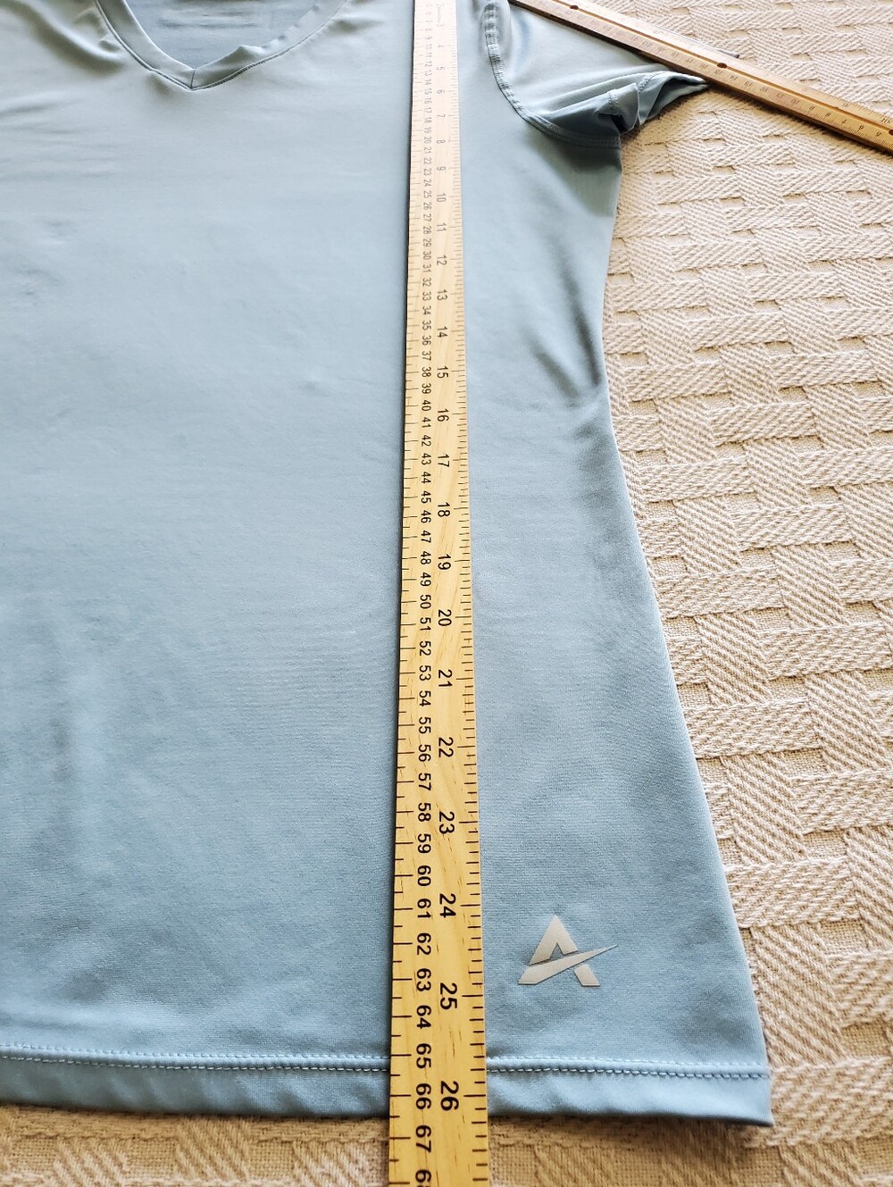 Arctic Cool Women's V-Neck Performance Tees Lot Blue Geometric Activewear Sz M - Picture 8 of 15